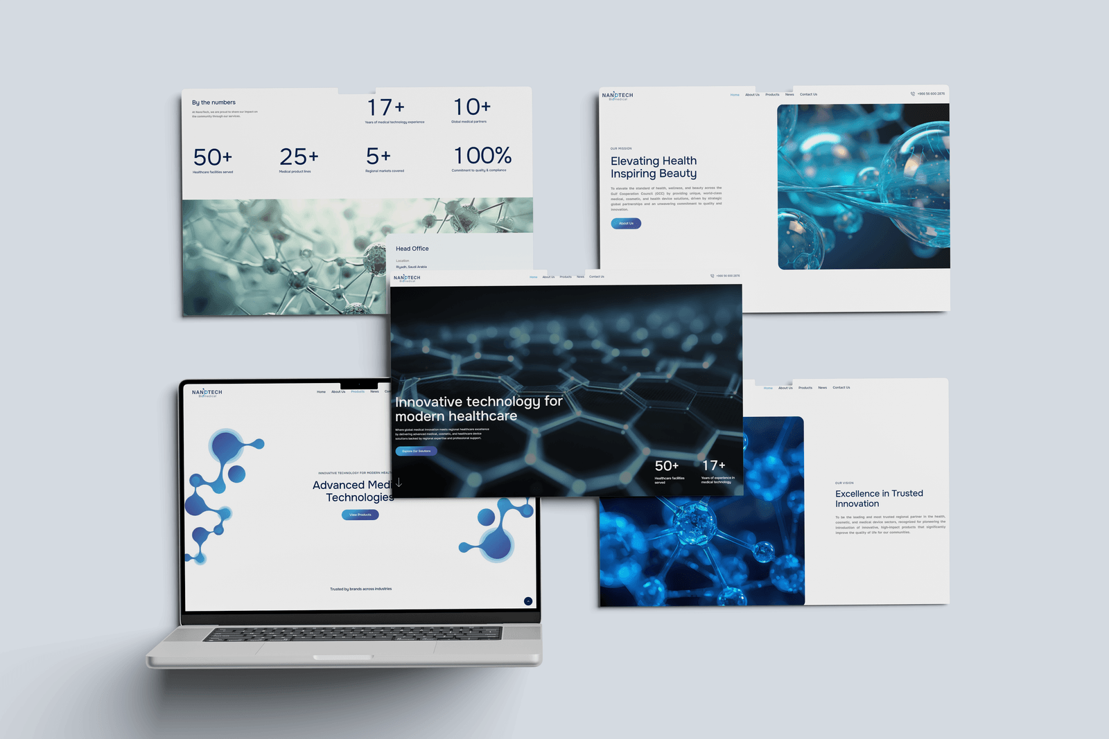 Nanotech Biomedical Website Design