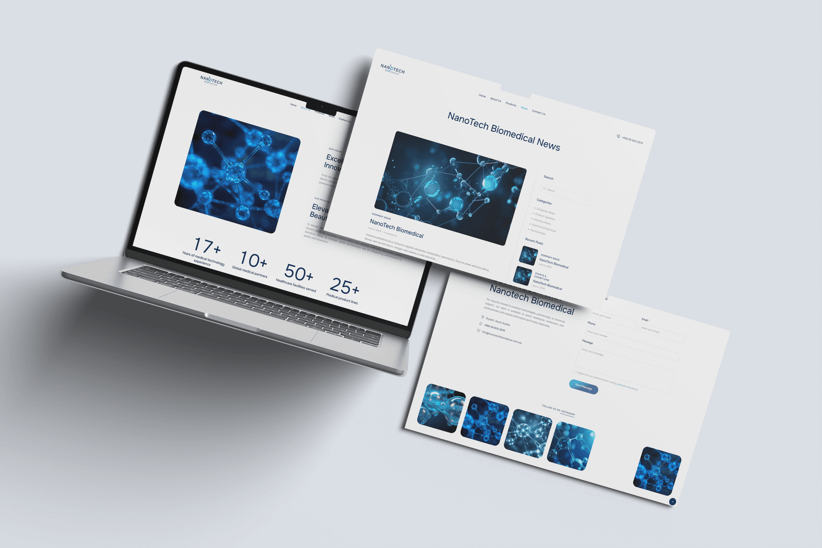 Nanotech Biomedical Website Design